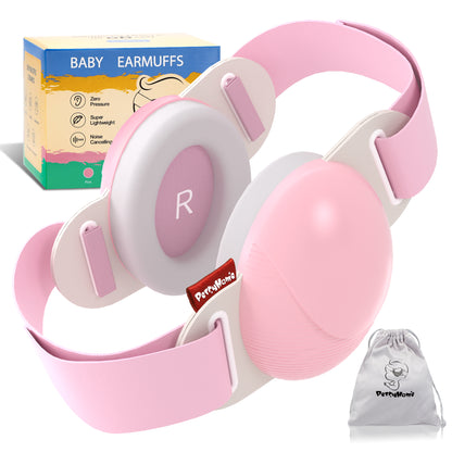 YuronHome Baby Ear Muffs Noise Protection, Adjustable Baby Headphones with Stretchy Band, Noise Cancelling Headphones for Baby & Toddler up to 4 Years, Baby Airplane Ear Protection /Outdoor