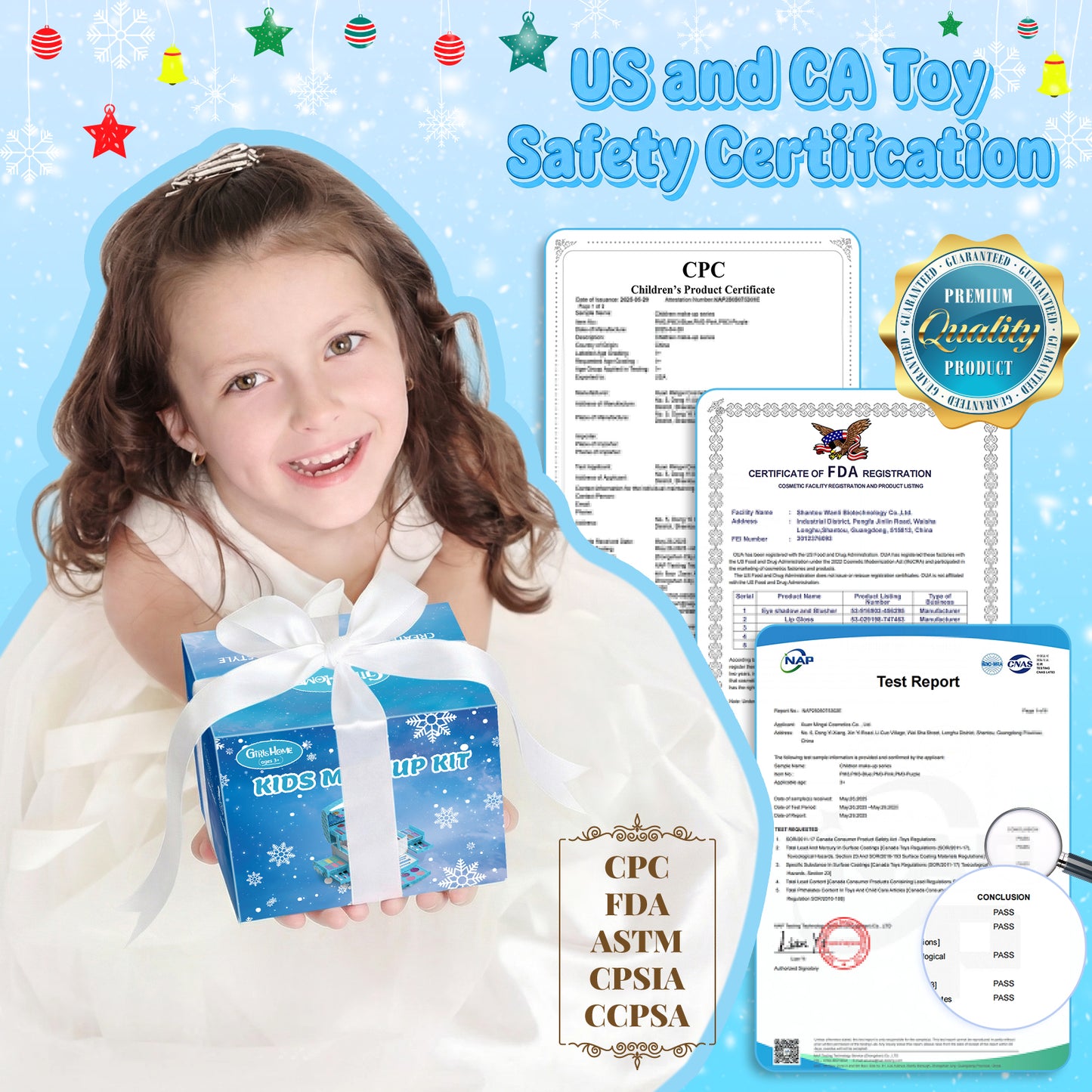 Frozen theme kids makeup set with 57 pieces including lipstick, eyeshadow, and brush
