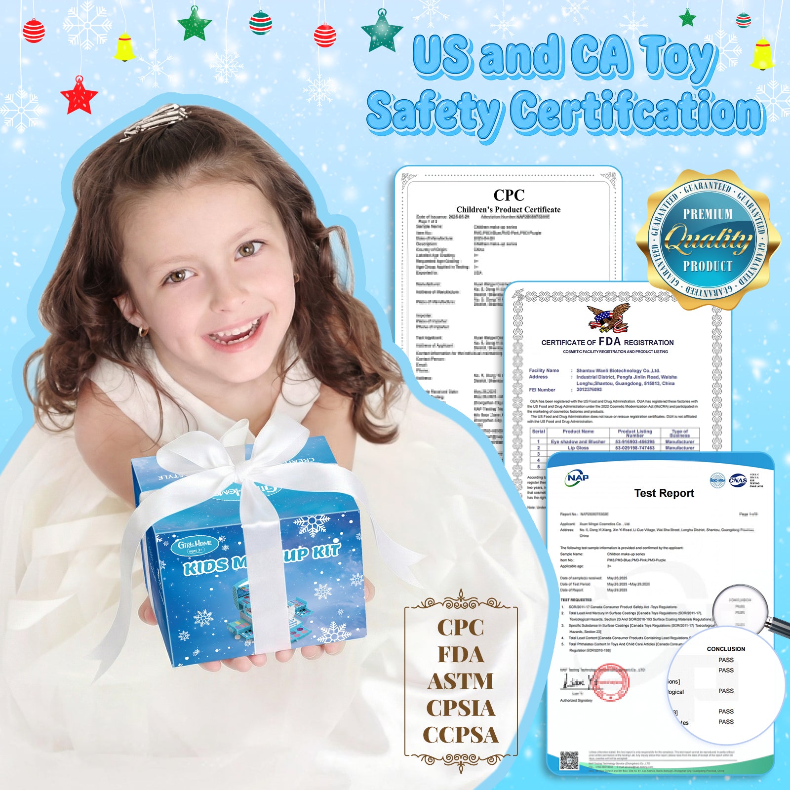 Frozen theme kids makeup set with 57 pieces including lipstick, eyeshadow, and brush
