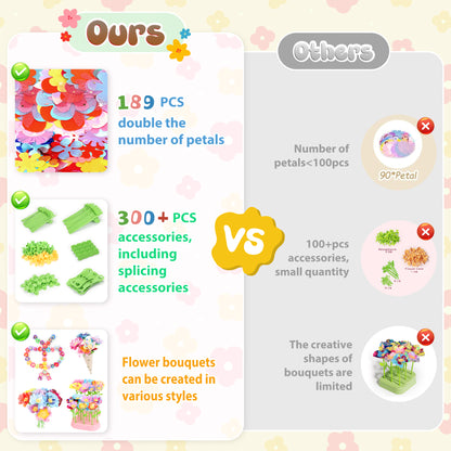DIY flower press toy for kids, wooden craft kit for pressing dried flowers
