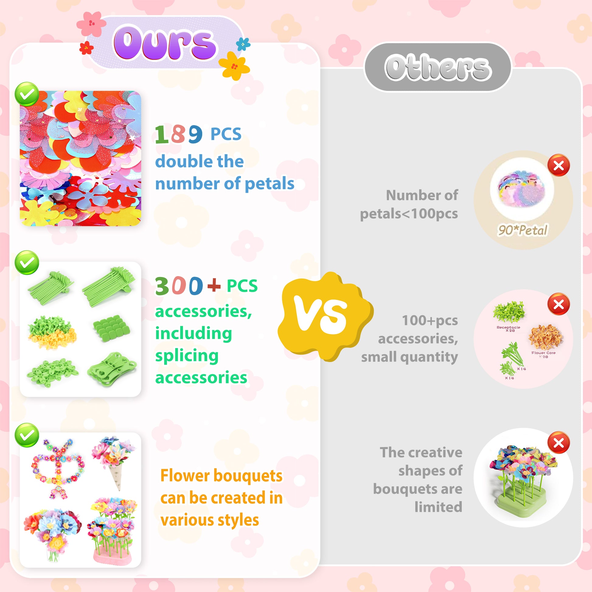 DIY flower press toy for kids, wooden craft kit for pressing dried flowers