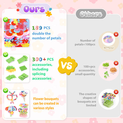 DIY flower press toy for kids, wooden craft kit for pressing dried flowers